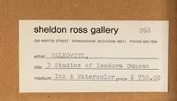 Three Studies of Isadora Duncan