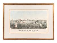 [MILWAUKEE]. ELLSBURY, George H. (1840-1900) and Vernon GREEN. Milwaukee, Wis. Milwaukee: Milwaukee Lith. & Eng. Co., 1874.