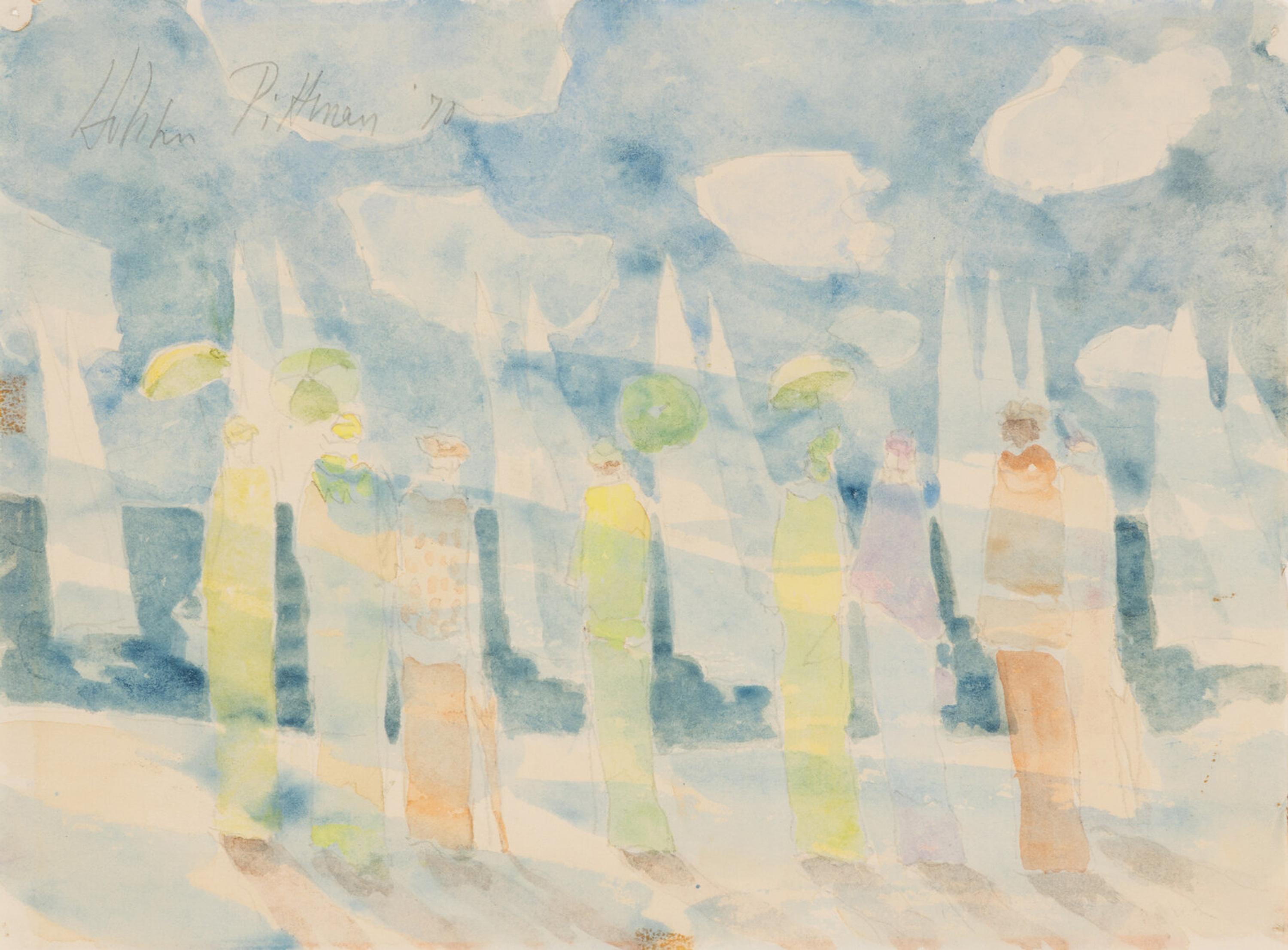 Hobson Pittman (American, 1900-1972) — Regatta , 1970