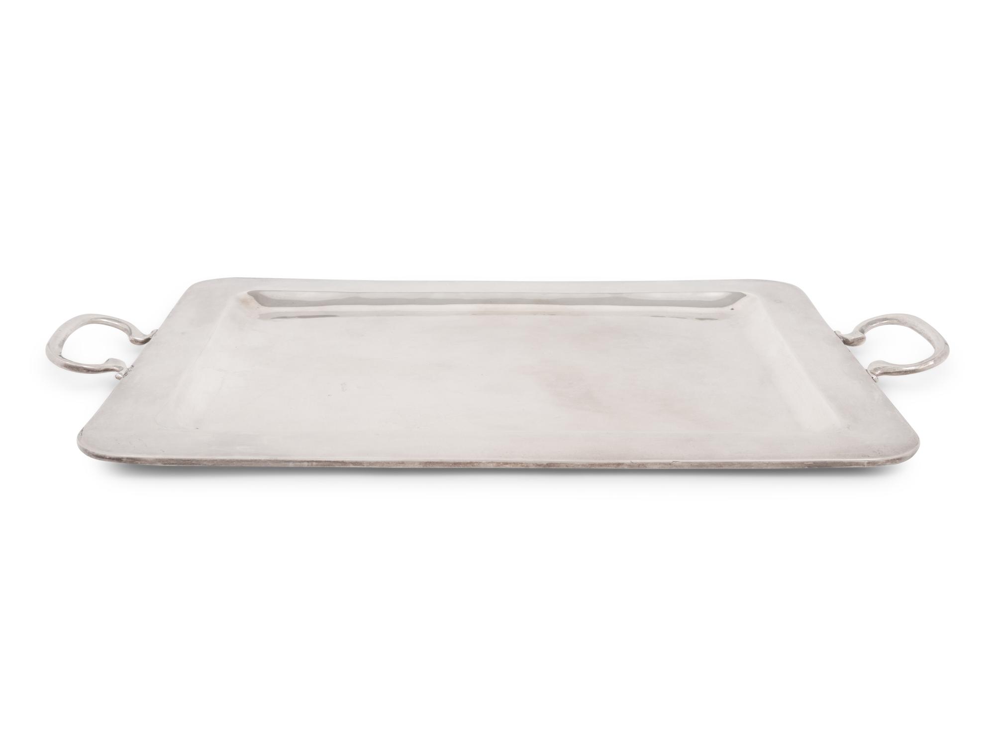 A Mexican Silver Serving Tray