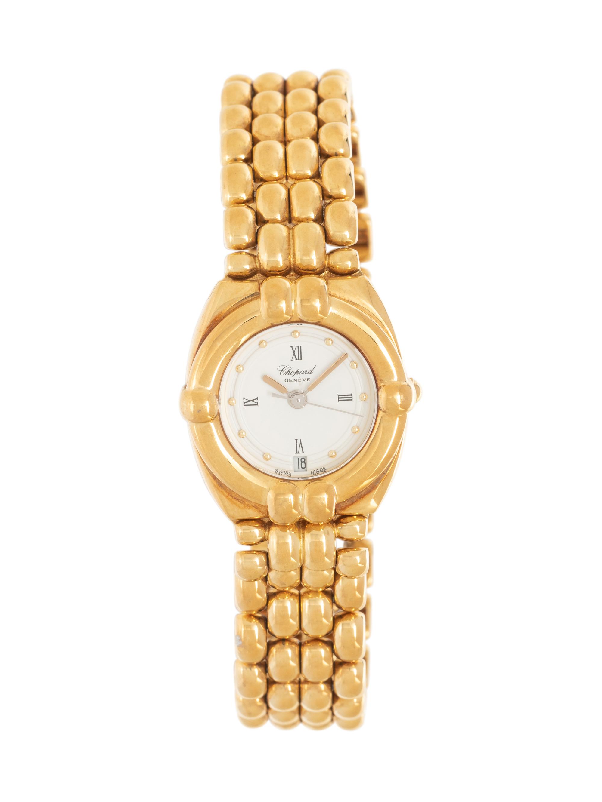 CHOPARD, 18K YELLOW GOLD 'GSTAAD' WATCH