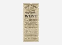 [Americana] [Oil Rush] Philad'a & Elmira Rail Road Line! "Catawissa Route." To All Points West Direct Route to the Oil Regions! Of Pennsylvania...