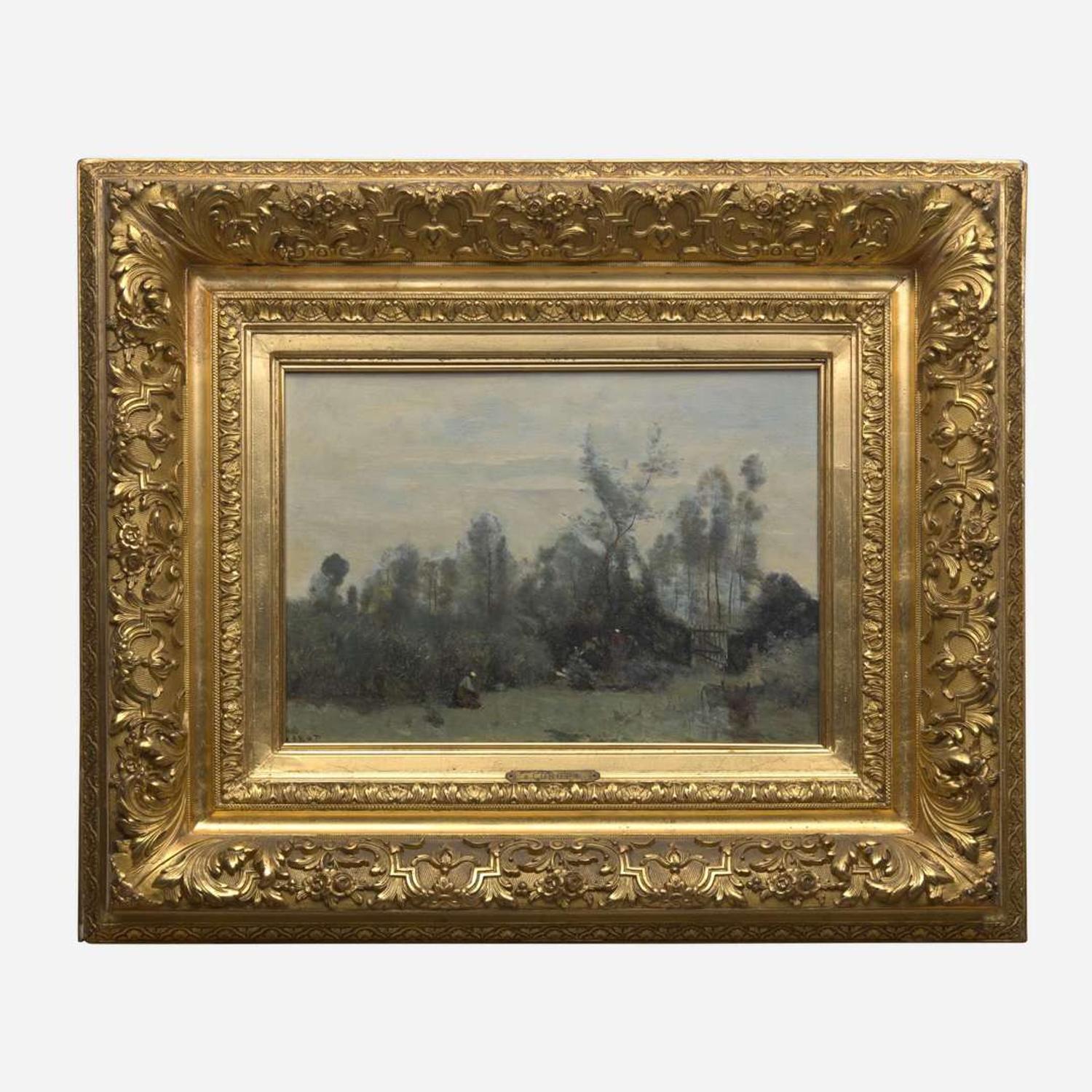 Jean-Baptiste-Camille Corot (French, 1796–1875) Paysannes à la Cueillette