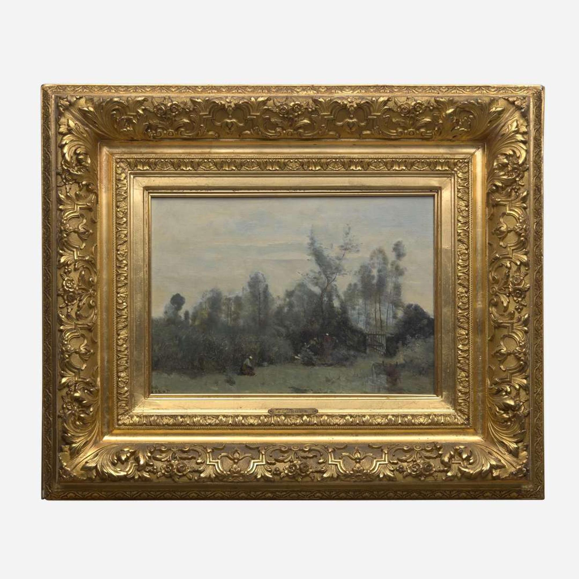 Jean-Baptiste-Camille Corot (French, 1796–1875) Paysannes à la Cueillette