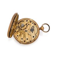 GOLD-FILLED OPEN FACE POCKET WATCH