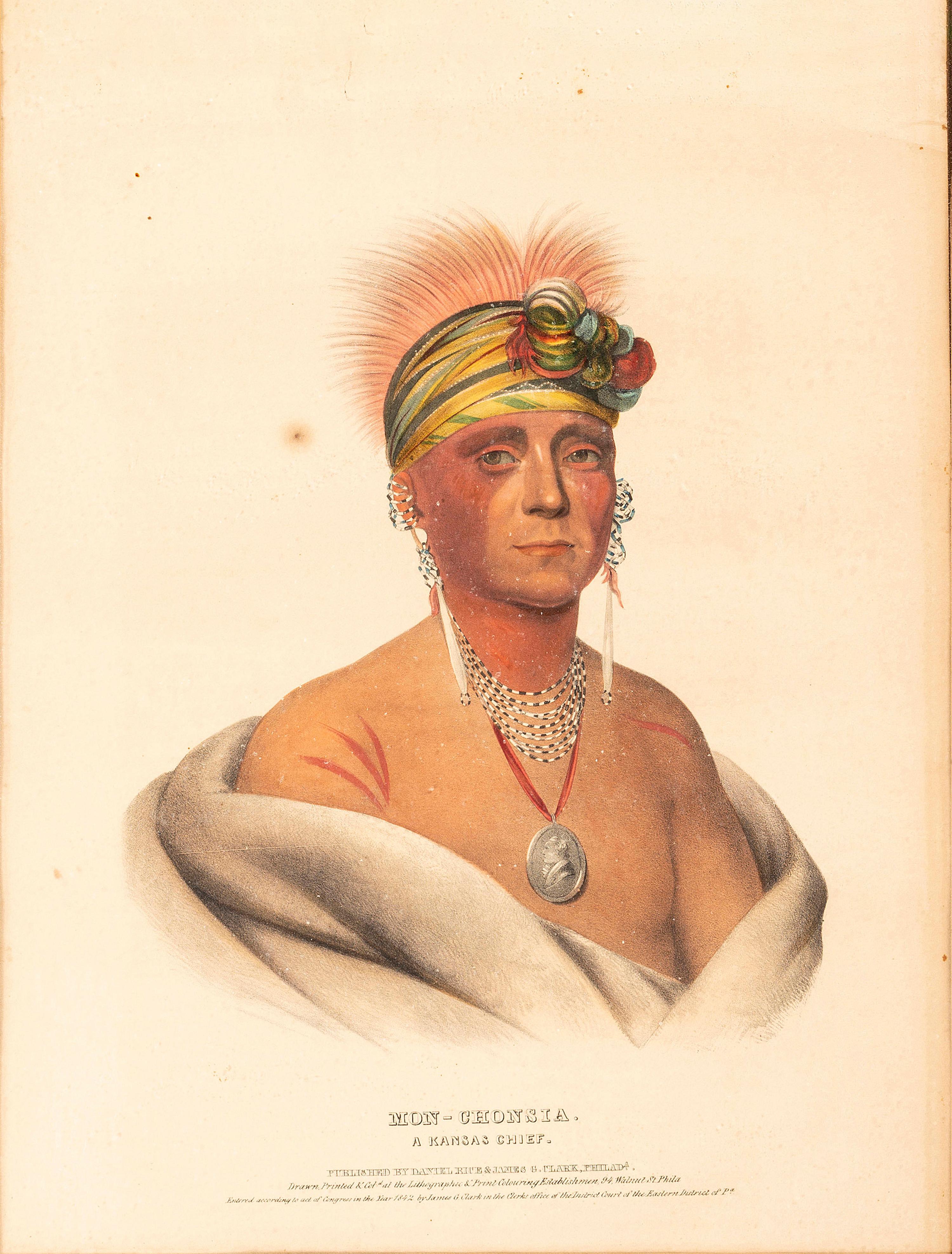 Three Hand-Colored Lithographs by McKenney and Hall