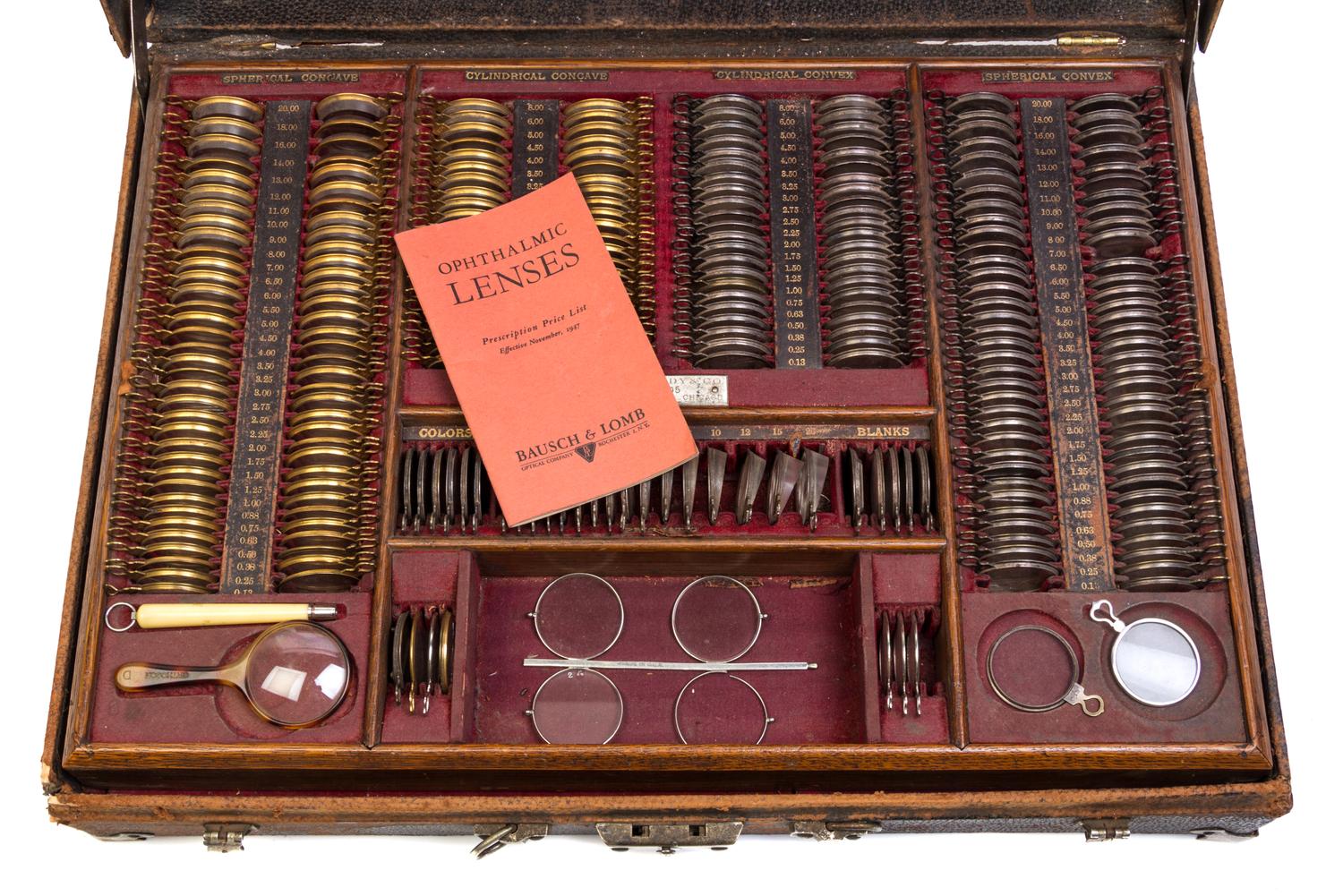 An Optician's Sample Lens Testing Set — EARLY 20TH CENTURY