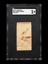 An 1889 Old Judge N172 Charlie Sprague Cleveland Baseball Card (SGC 1) POP 1 in SGC