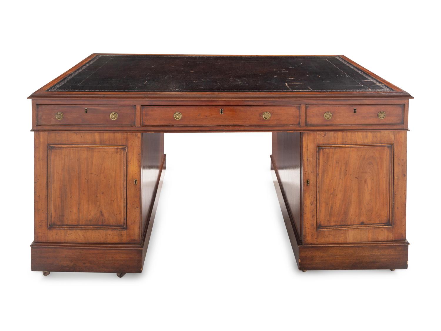 A George III Mahogany Partners’ Desk