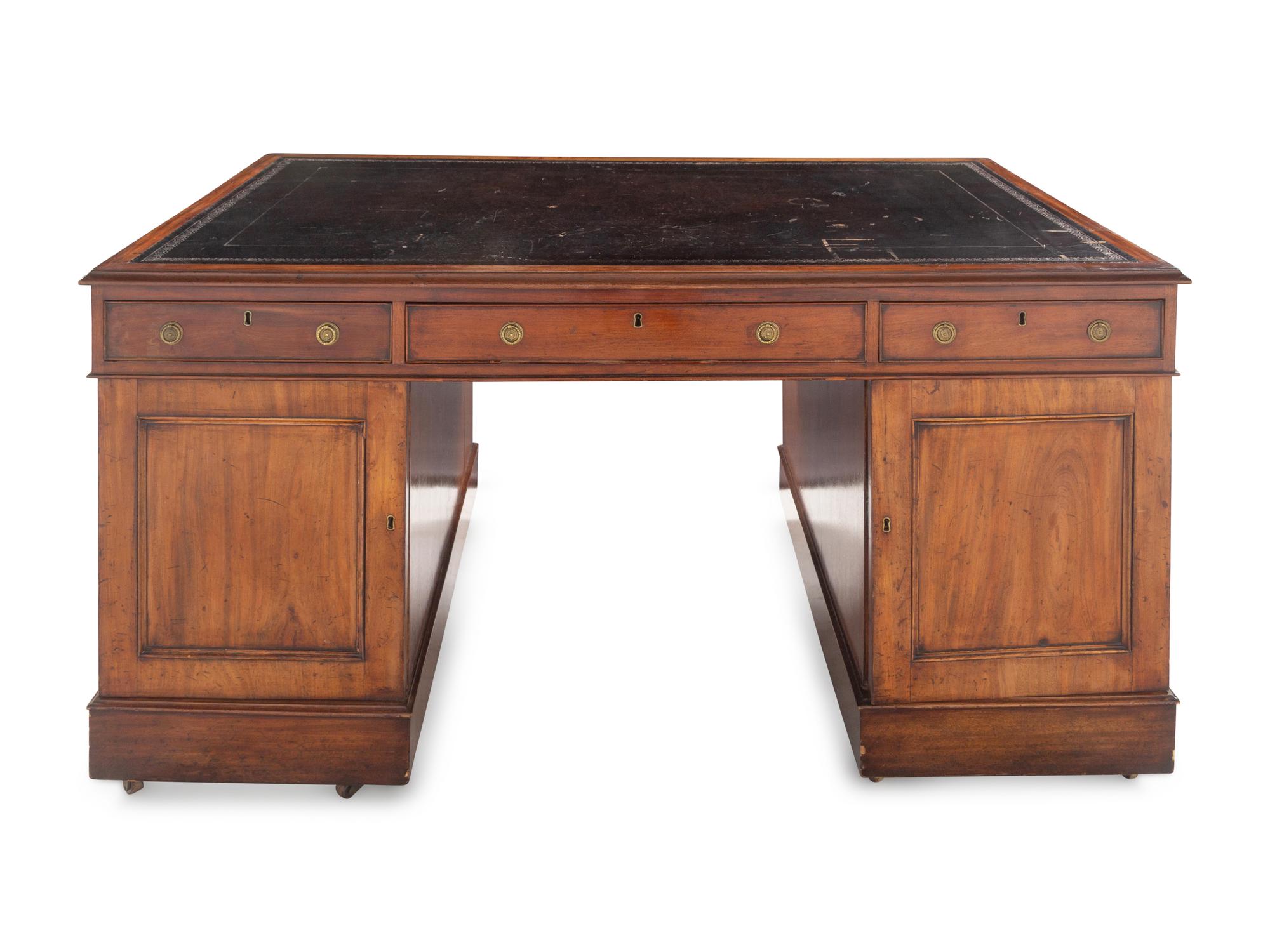 A George III Mahogany Partners’ Desk