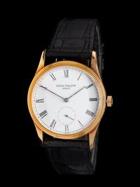 PATEK PHILIPPE, REF. 3796 18K YELLOW GOLD 'CALATRAVA' WATCH