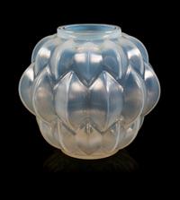 Rene Lalique, (French, 1860-1945), Nivernais vase, c.1927