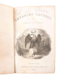 [MILITARIA]. SCOTT, Winfield (1786-1866). Infantry Tactics; Or, Rules for the Exercise and Manoeuvres of the United States' Infantry. New York: Harper & Brothers, 1842.
