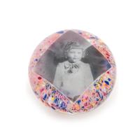 An Antique Photo Paperweight Diameter 3 inches