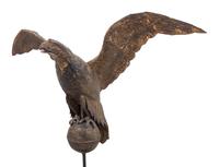 A Molded Copper Eagle Weathervane