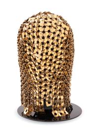 Paco Rabanne Brass Square Chainmail Hood, 1960-70s