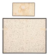 [LOUISIANA]. 2 letters, one from Belvue Plaquemine incl. detailed account of a hurricane. 1812.