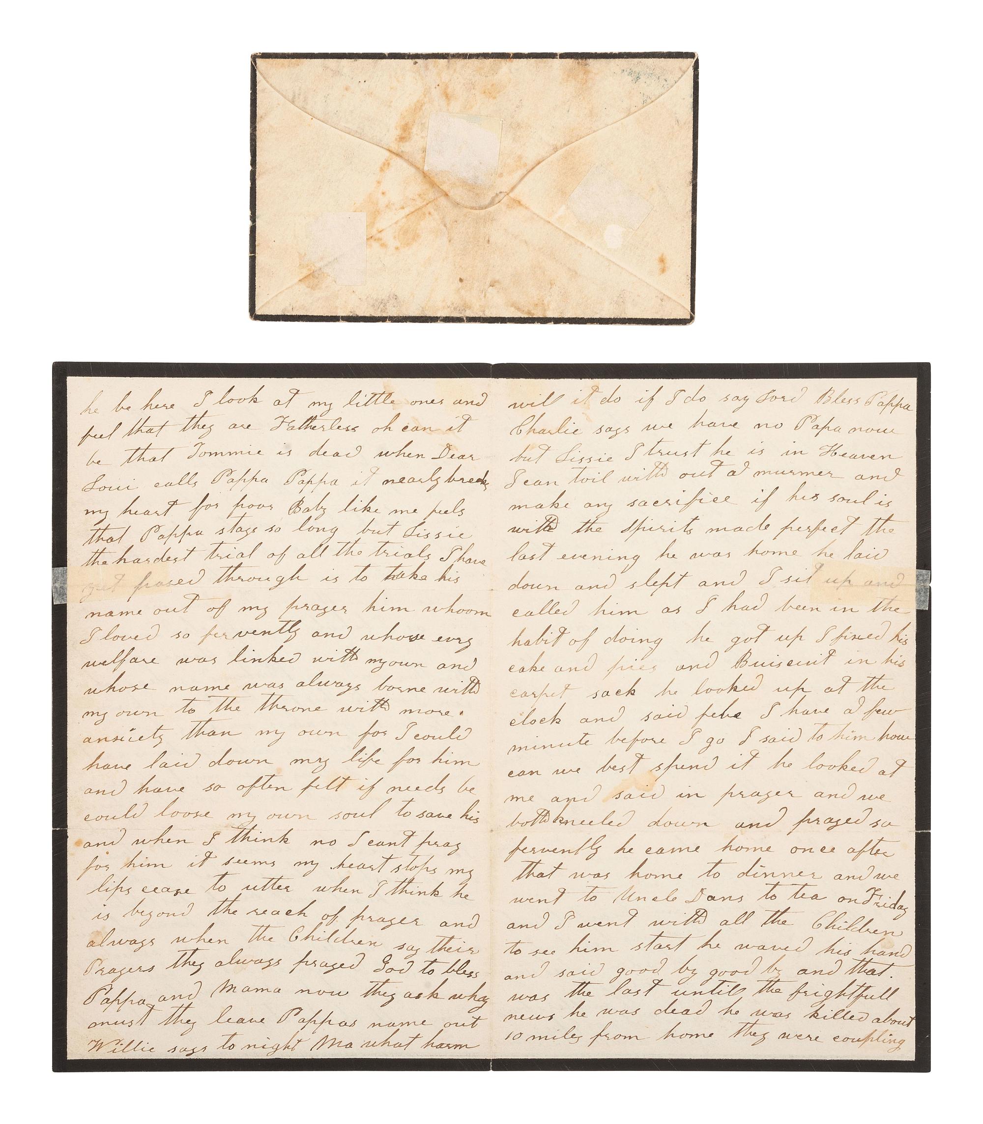 [LOUISIANA]. 2 letters, one from Belvue Plaquemine incl. detailed account of a hurricane. 1812.
