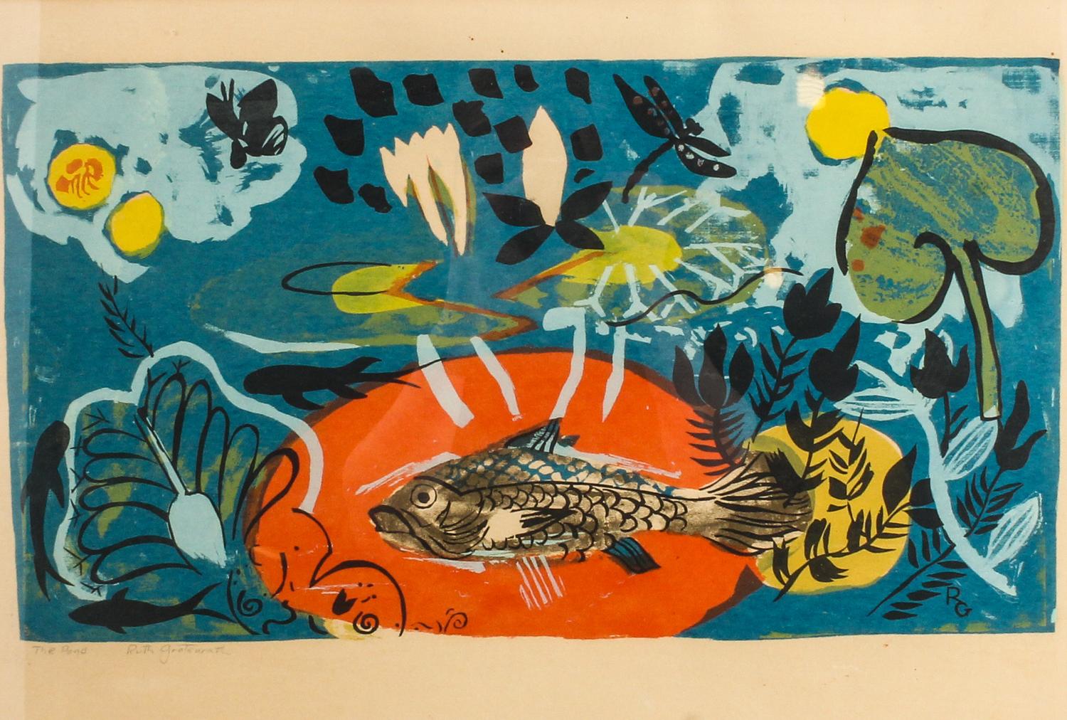 Ruth Grotenrath, (American, b. 1912), The Pond