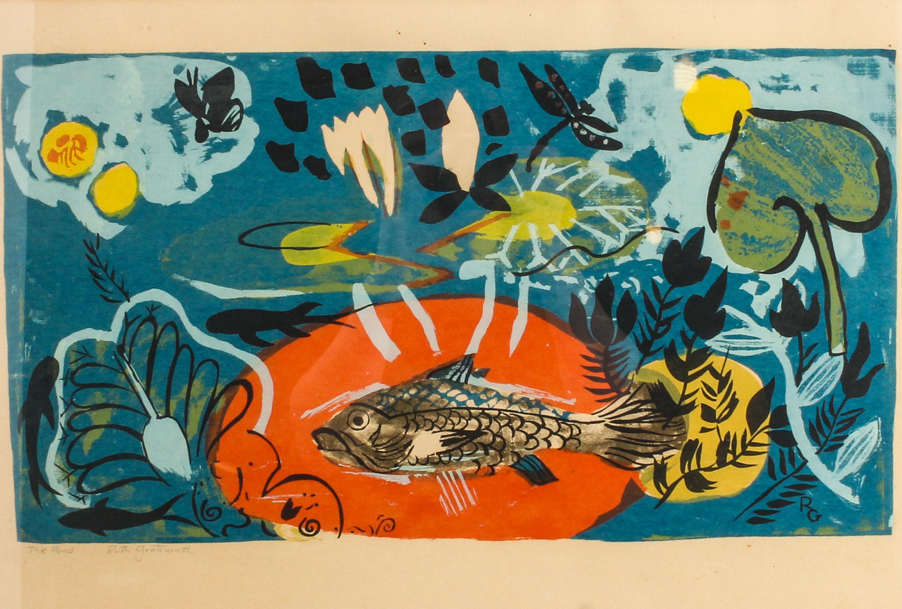Ruth Grotenrath, (American, b. 1912), The Pond