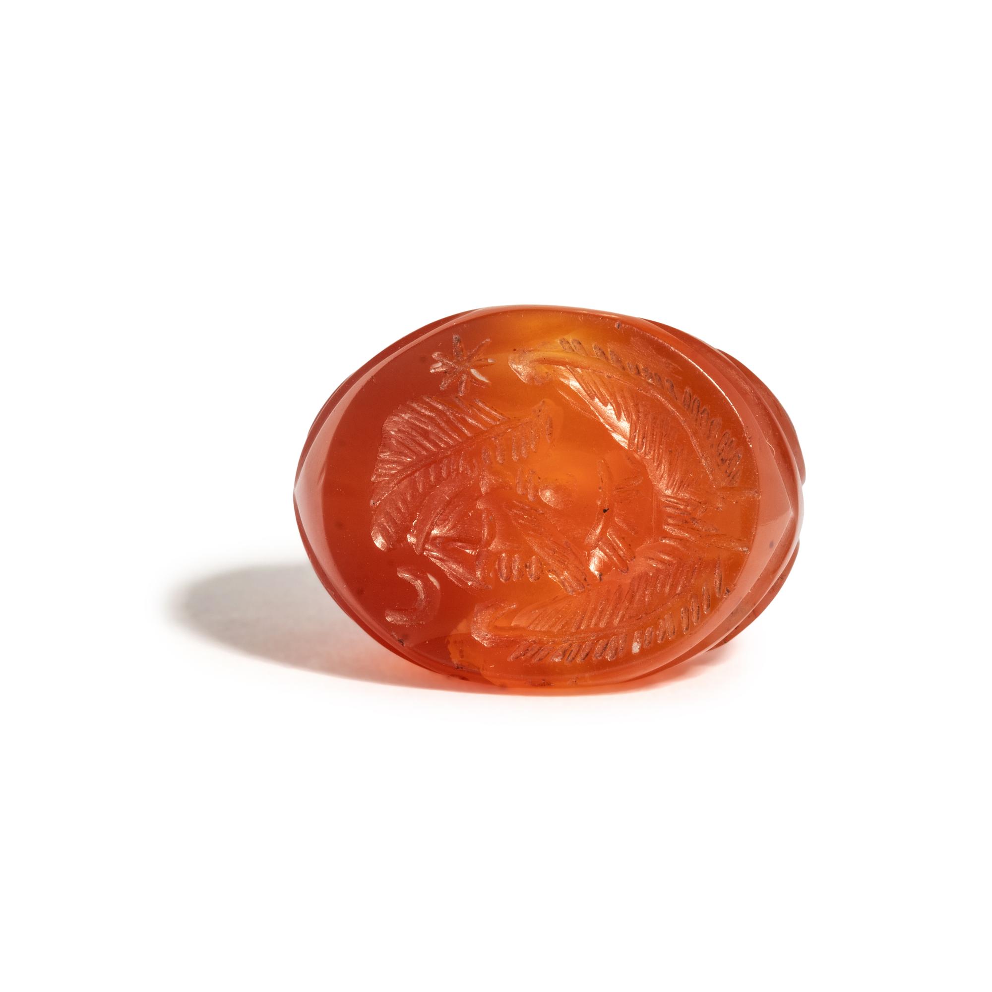 A Sasanian Carnelian Stamp Seal