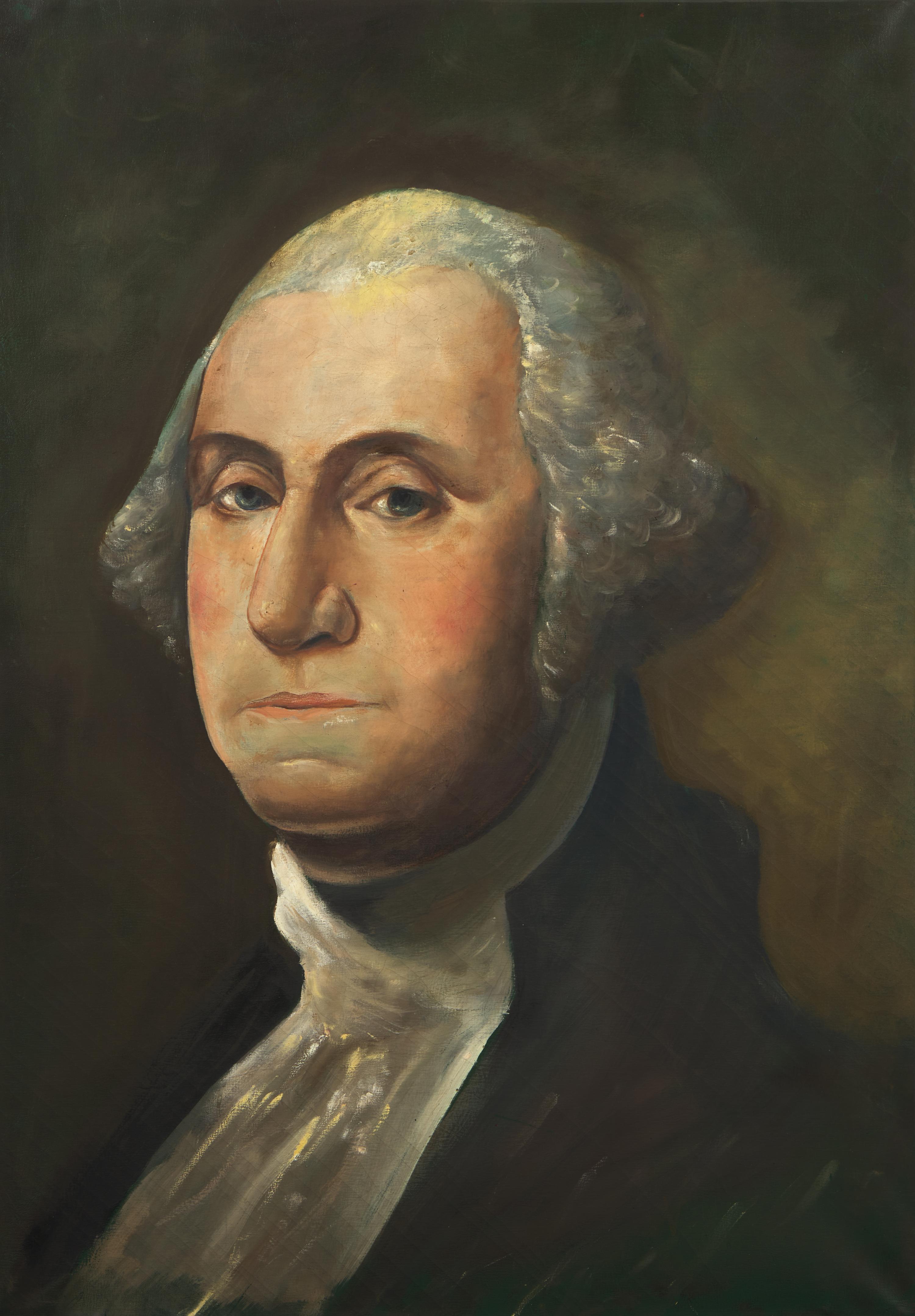 American School 19th Century, A Portrait of George Washington