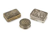 Three George III Silver Snuff Boxes