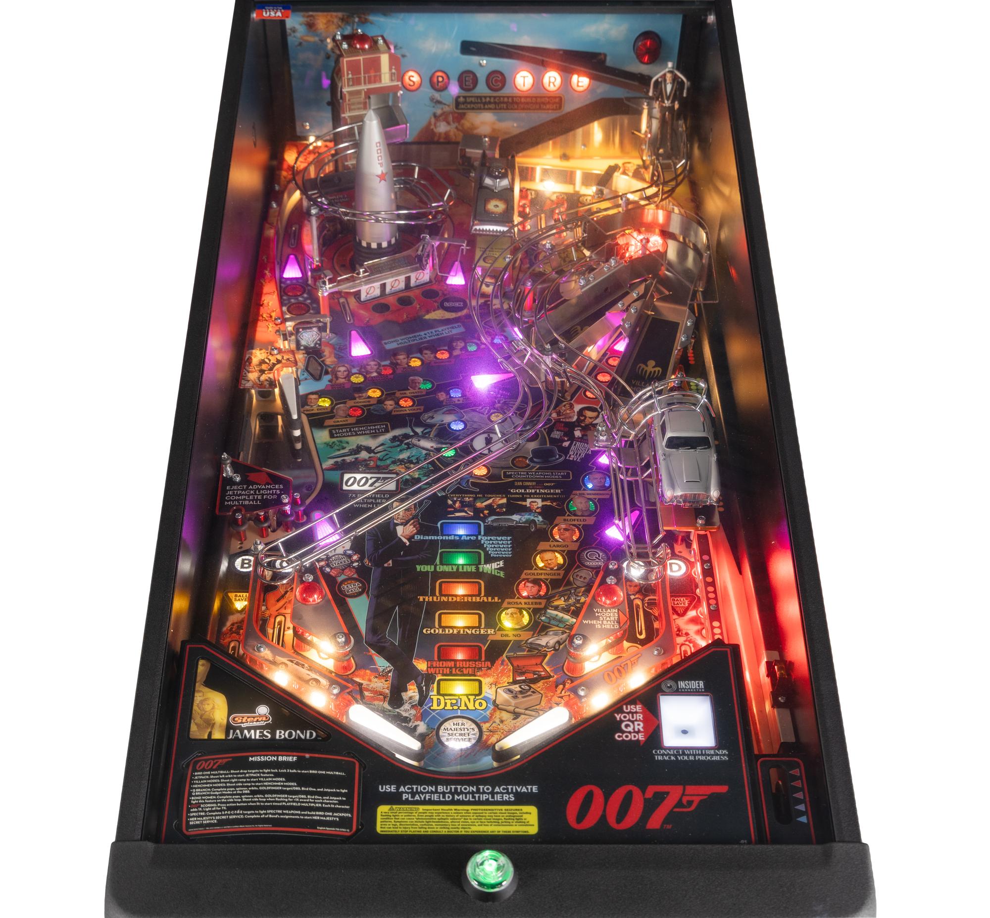 A Stern James Bond 007 Premium Edition Pinball Machine