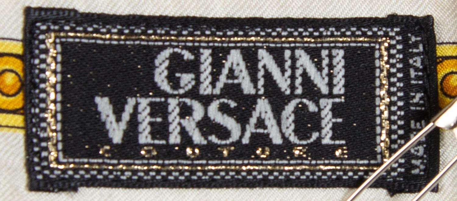 A Gianni Versace Silk Print Shirt, Size 42.