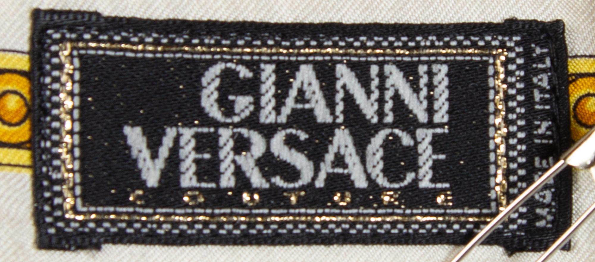 A Gianni Versace Silk Print Shirt, Size 42.