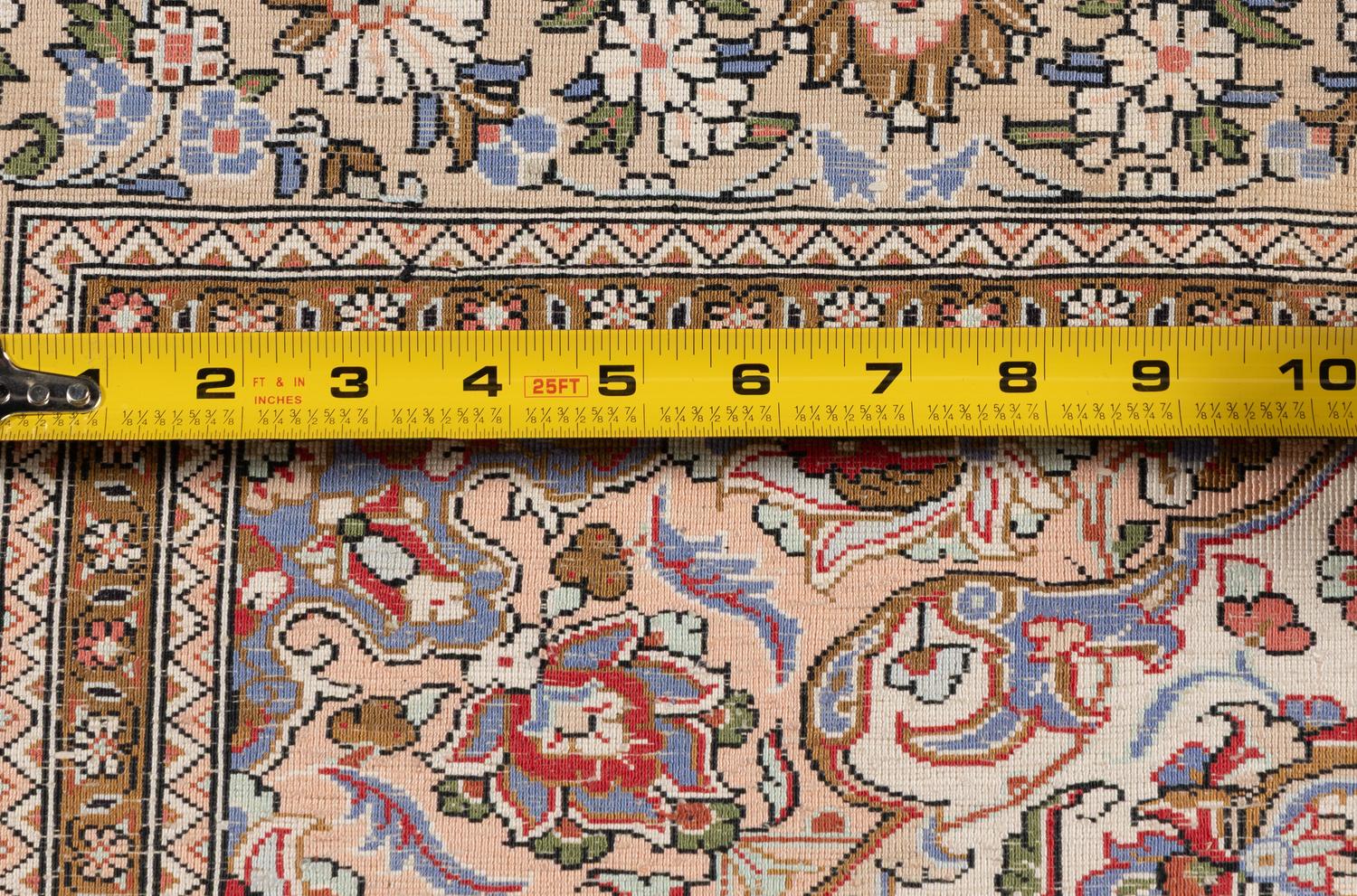 A Nain Silk Rug
