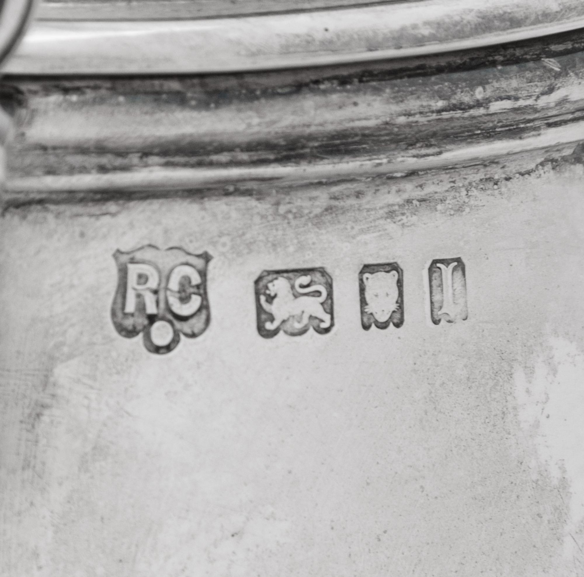 An English Silver Hot Water Kettle on Stand
