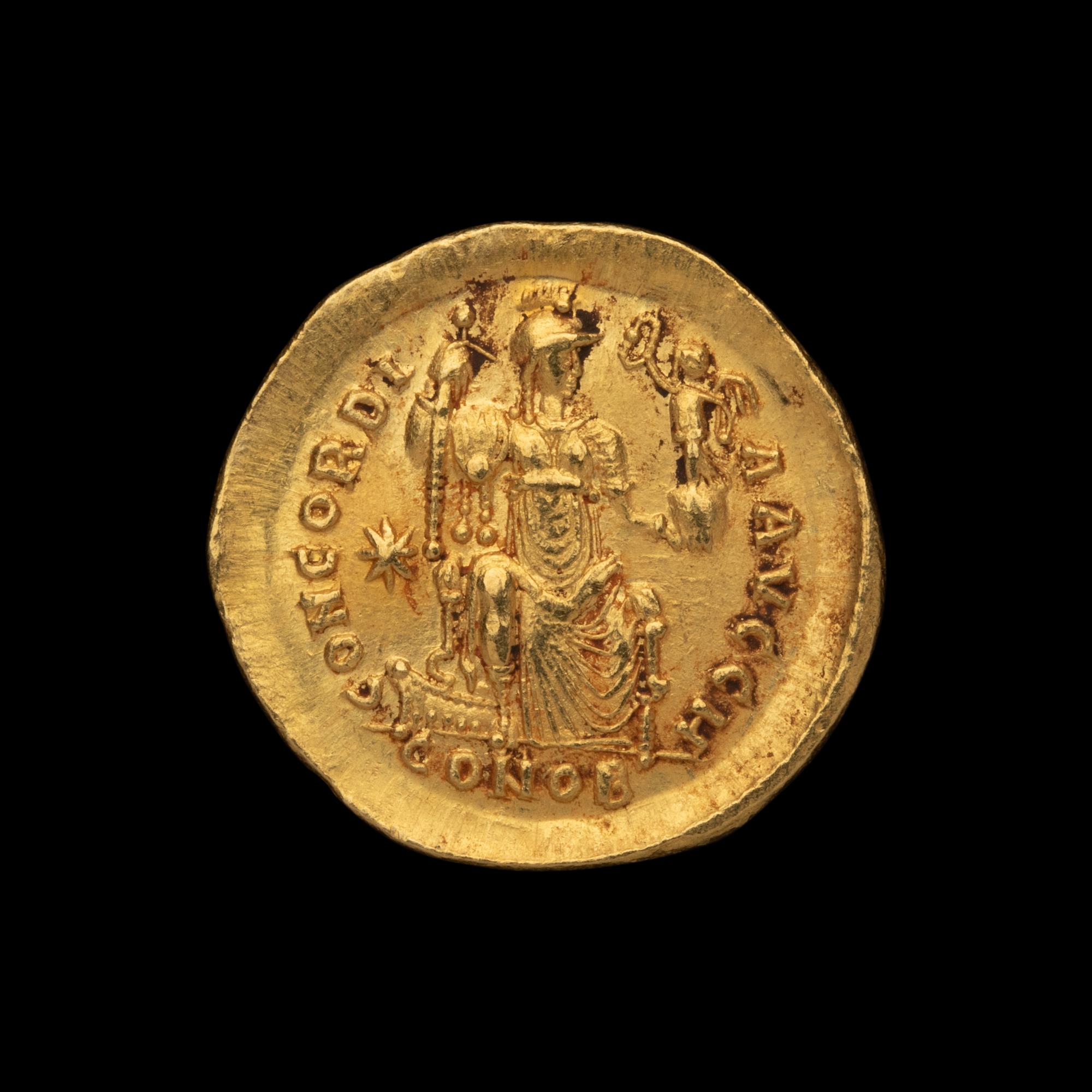 [ANCIENTS] EASTERN ROMAN EMPIRE. Theodosius II (c. 408-420). Av Solidus (4.4g, 21mm)