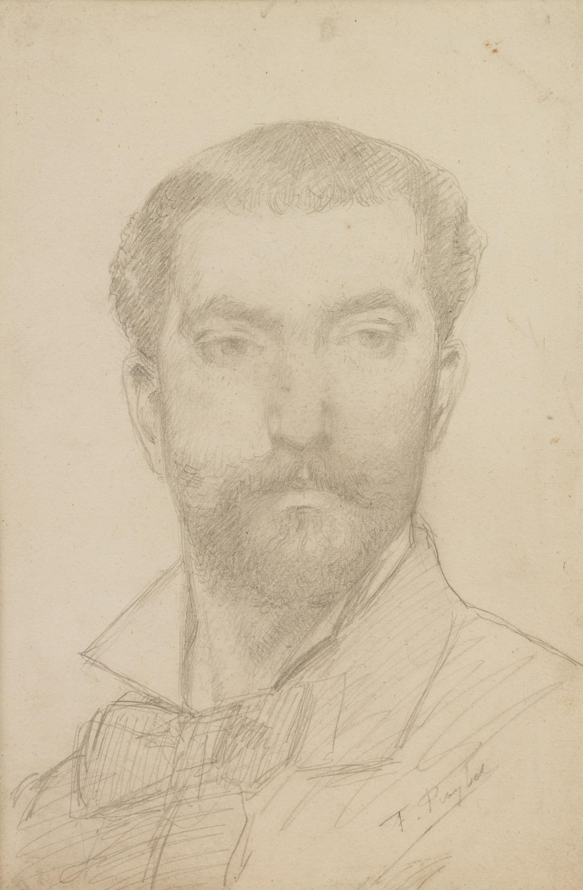 Ferdinand Victor Leon Roybet, (French, 1840-1920), Self Portrait, c. 1860s
