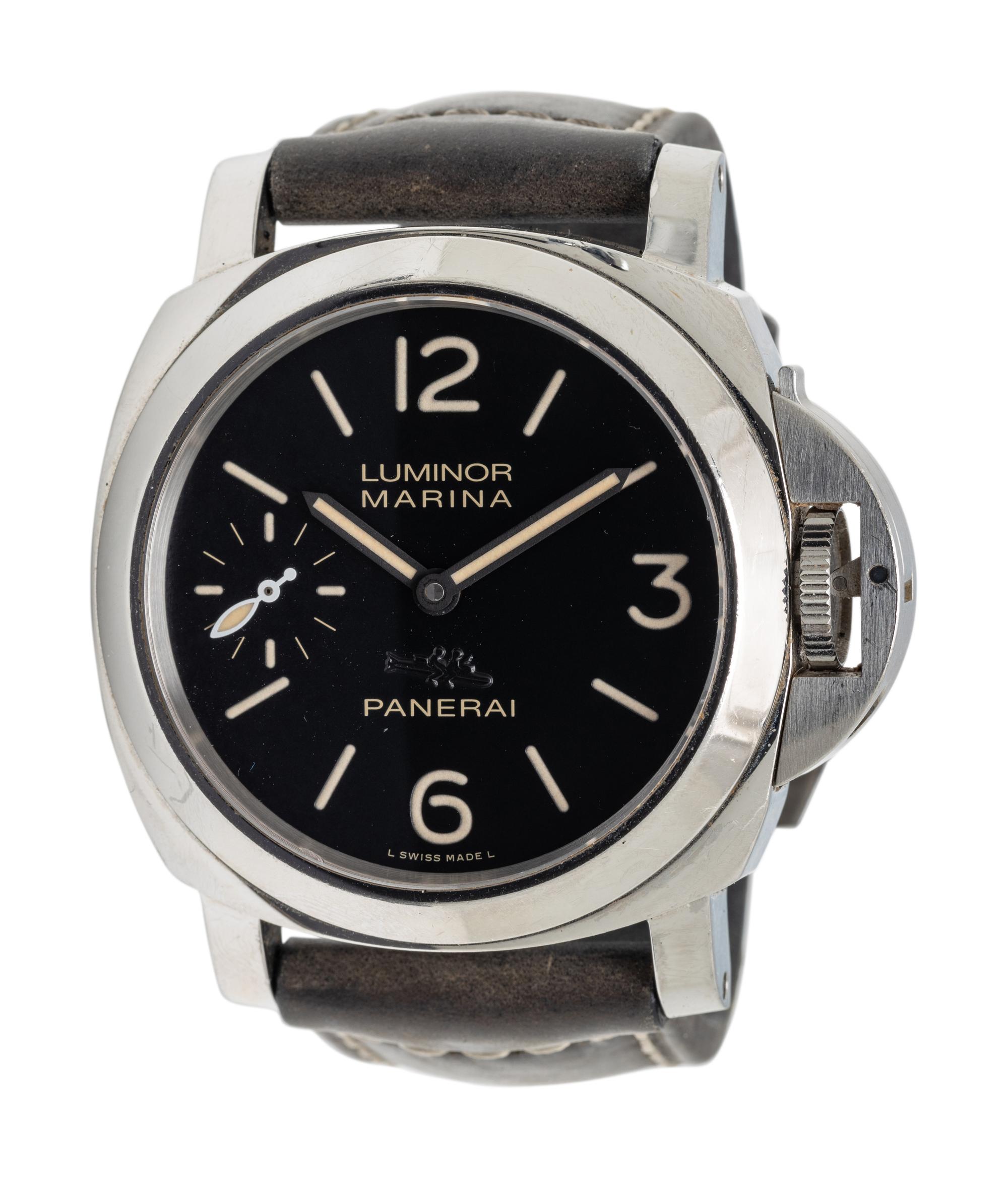 PANERAI, STAINLESS STEEL LIMITED EDITION 'LUMINOR MARINA ASPEN' WATCH