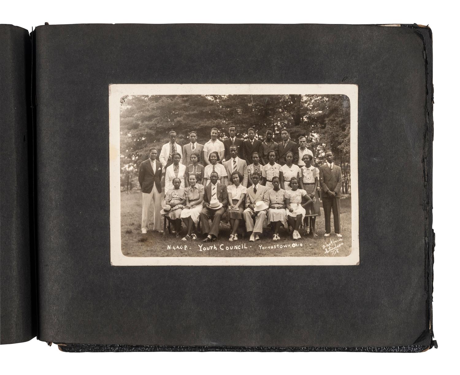 [AFRICAN AMERICANA]. Photographic archive related to Sgt. Robert L. Blackburn, 93rd Signal Company, 93rd Infantry Division, of Cleveland, Ohio.