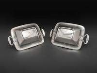 A Pair of American Silver Serving Bowls