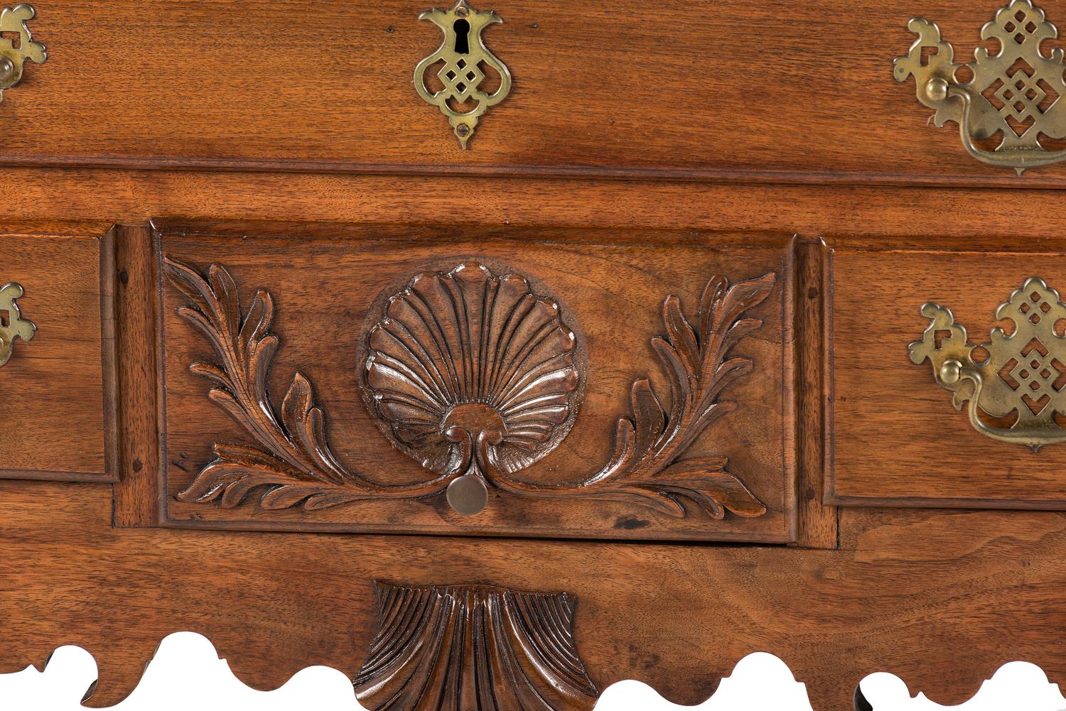 A Chippendale Style Carved Walnut Claw-and-Ball Foot Dressing Table — LIKELY LATE 19TH/EARLY 20th CENTURY INCORPORATING EARLIER ELEMENTS