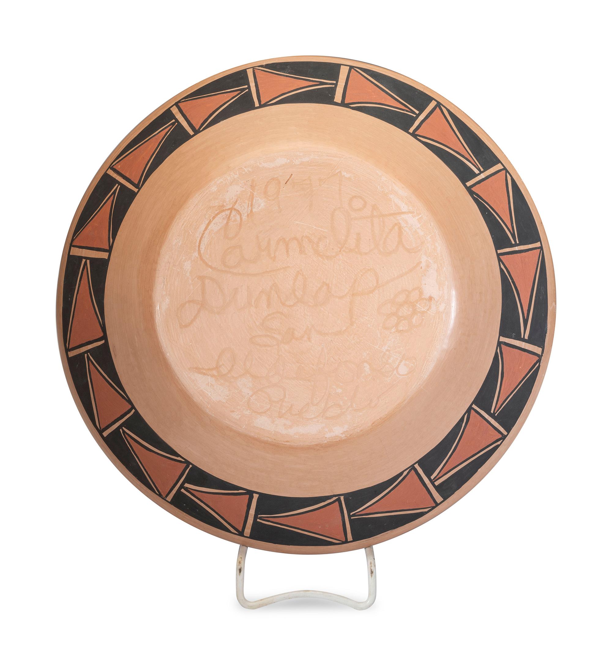 Polychrome Pottery Charger