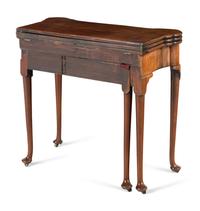 A George II Mahogany Triple Flip-Top Game Table
