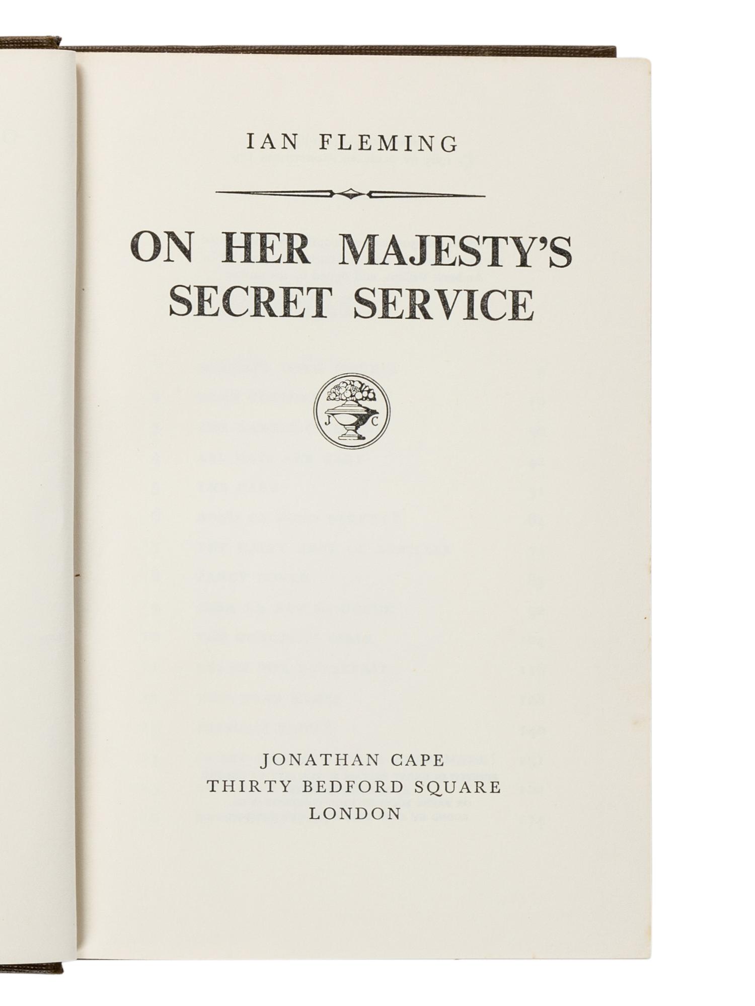FLEMING, Ian (1908-1964). A group of 4 FIRST EDITIONS, comprising: