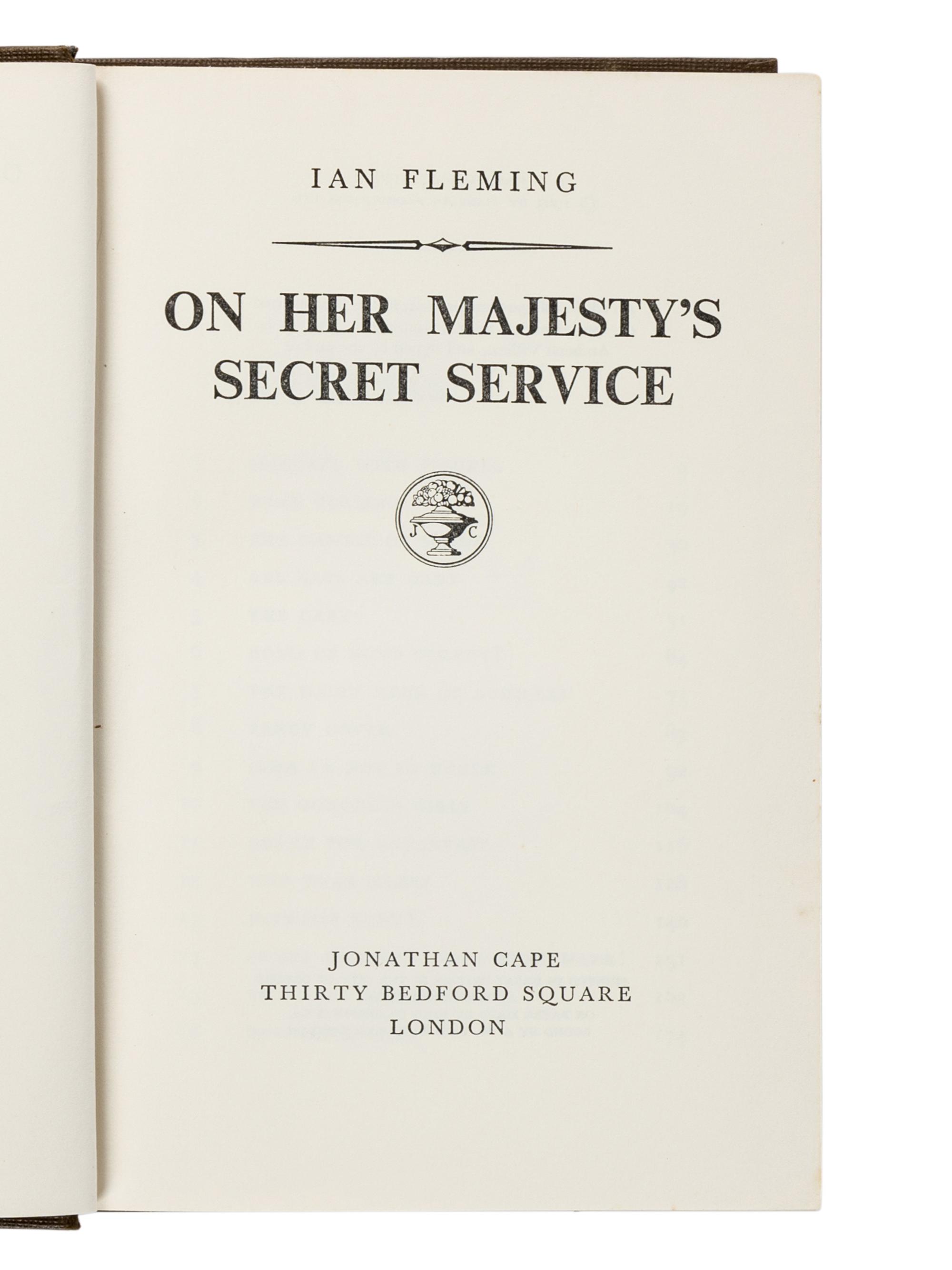 FLEMING, Ian (1908-1964). A group of 4 FIRST EDITIONS, comprising: