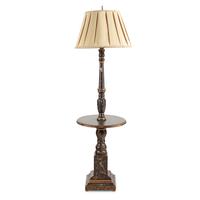 A Polychrome Painted Lamp Table