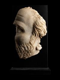 A Roman Marble Fragmentary Portrait Head of a Man