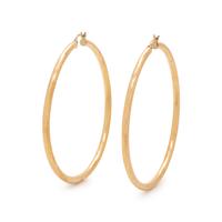YELLOW GOLD HOOP EARRINGS