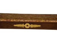 A French Empire Gilt Bronze Mounted Mahogany Breche d'alep Marble-Top Console Table