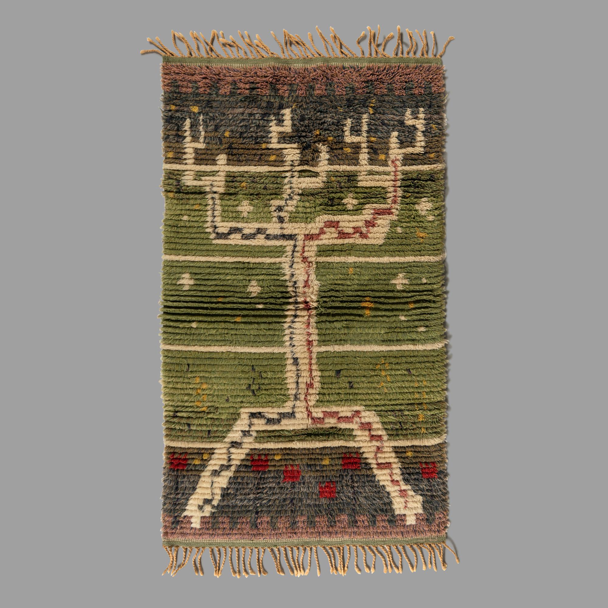 Hand-woven rug Nils Nessims, Sweden