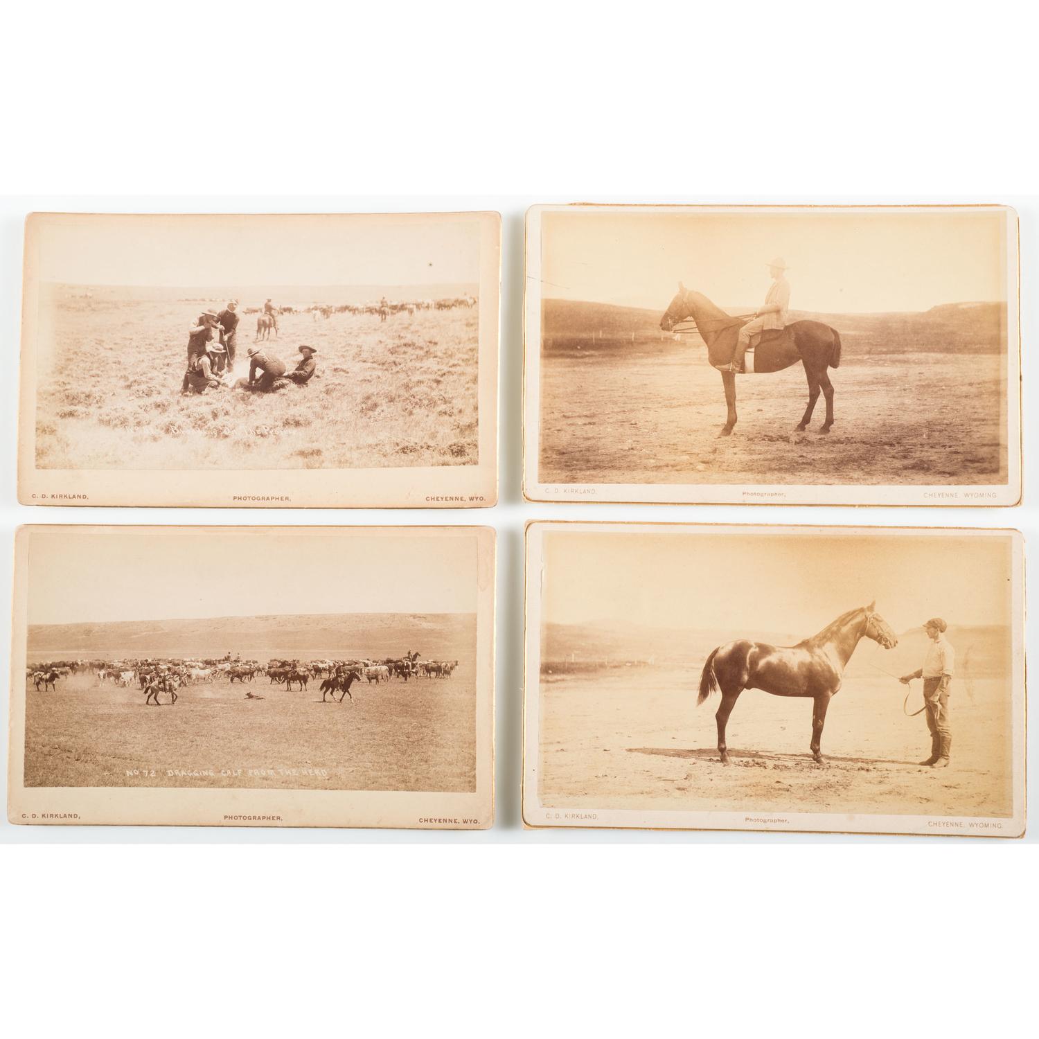 C.D. Kirkland's Views of Cow-Boy Life, Eight Boudoir Photographs