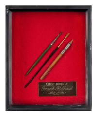 [PAUL, Frank R. (1884-1963). A group of 3 original paintbrushes formerly owned by Frank R. Paul.