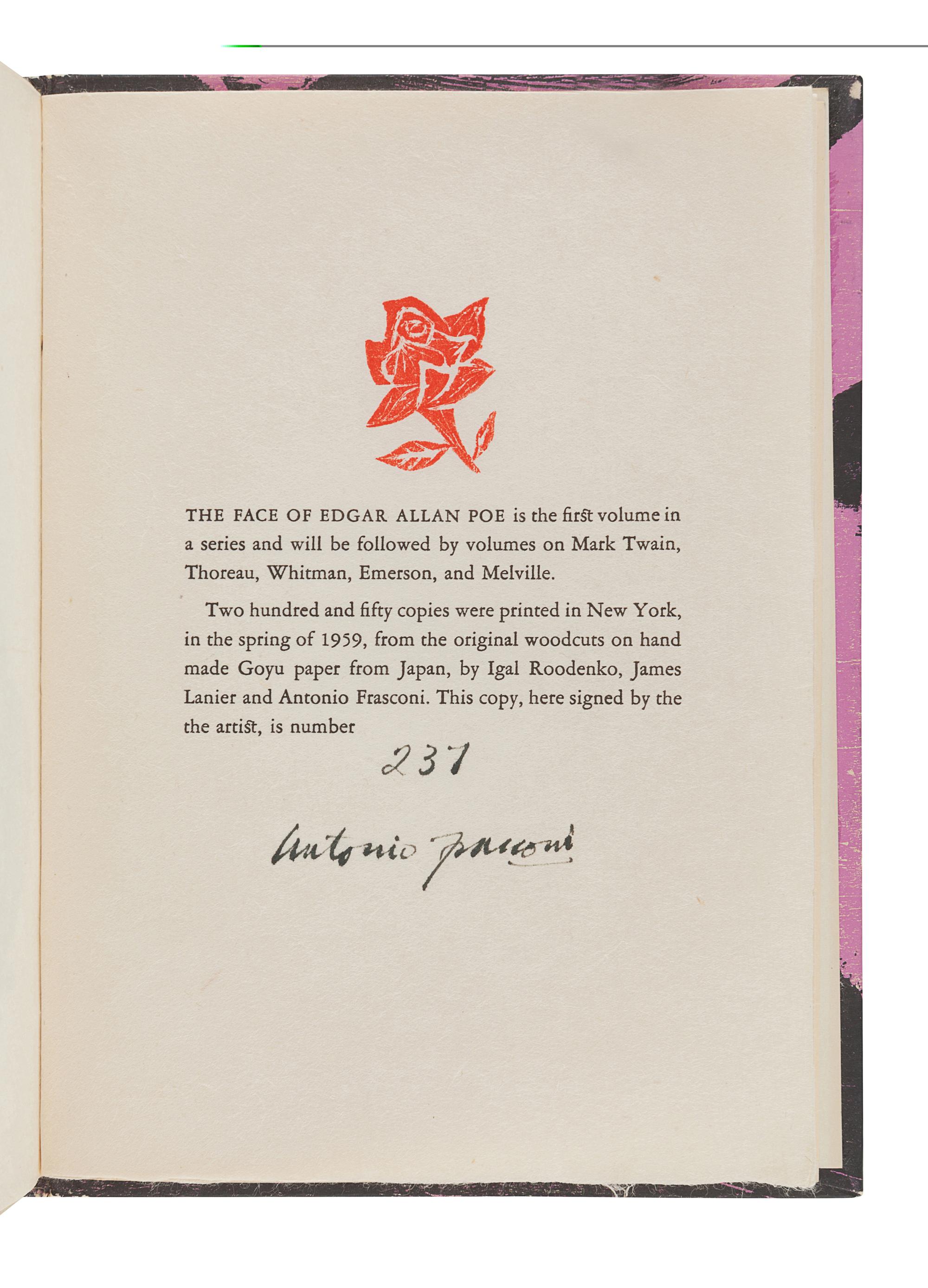 [FINE PRESS]. A group of 4 works, comprising: